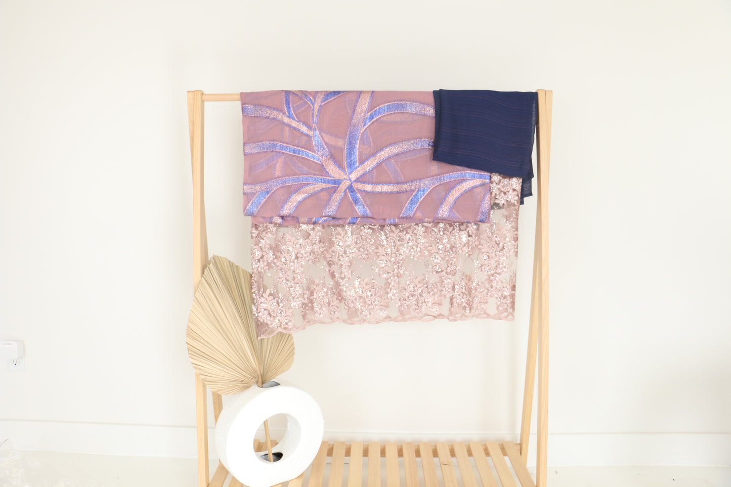 Purple Blue Embroidery