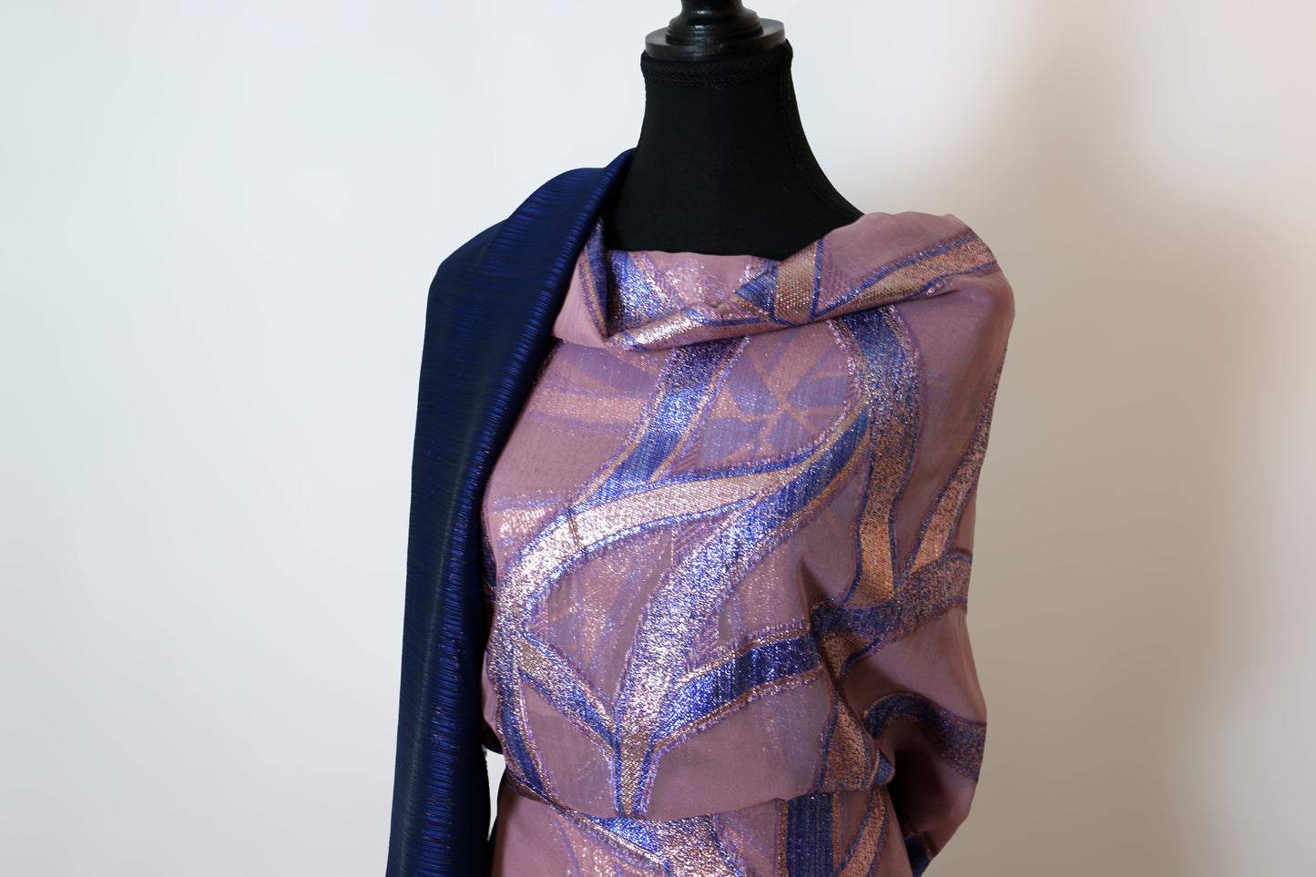 Purple Blue Embroidery