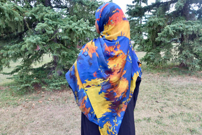 Azure Flame Hijab