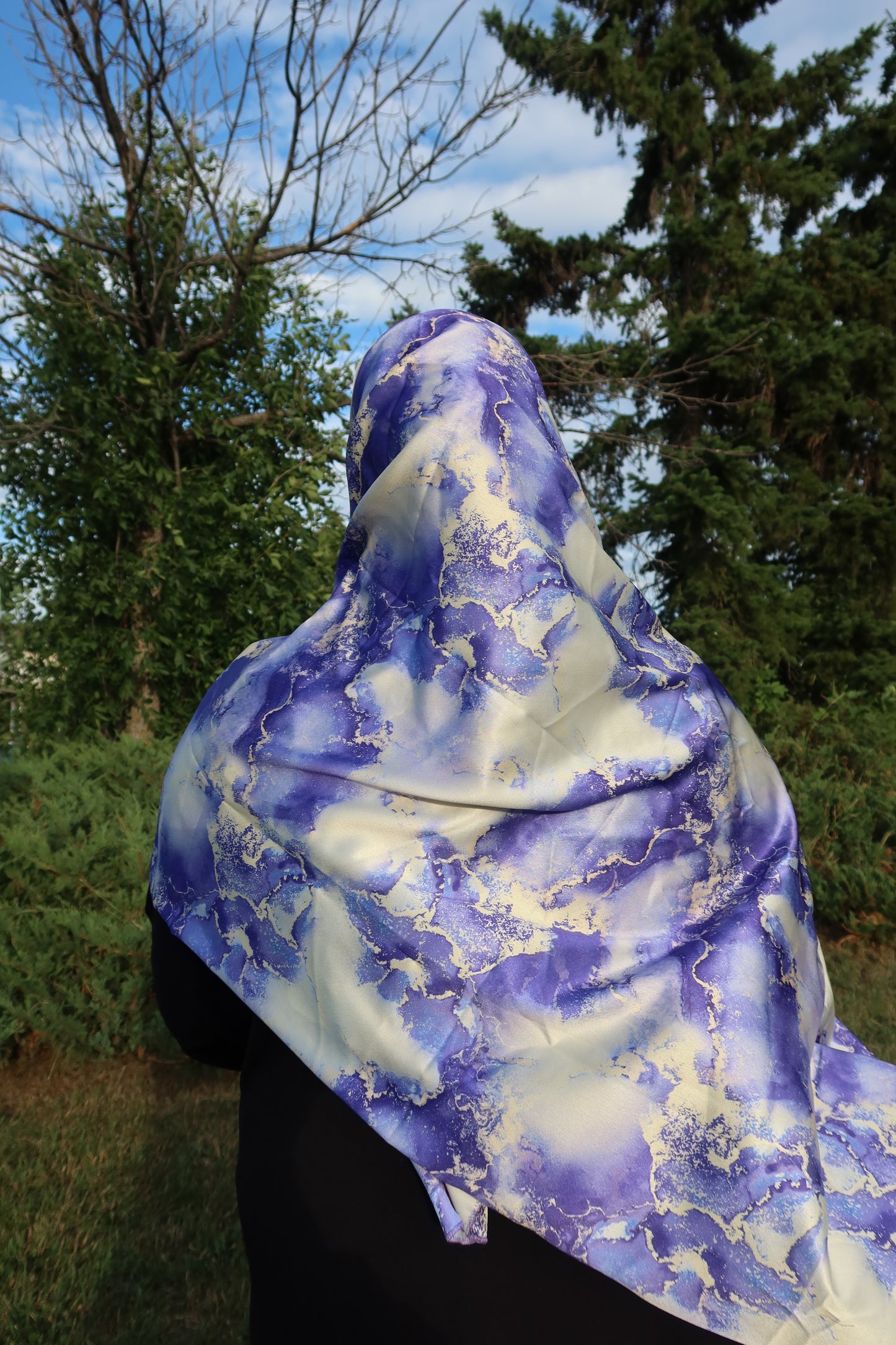 Violet Splash Hijab